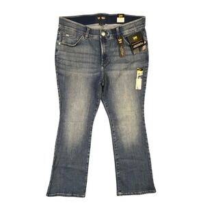 Lee Bootcut Jeans Size 18W Petite Blue Flex Motion Mid Rise Rayne New Timeless